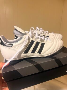 adidas White and Black Copa Mundial Soccer Shoes